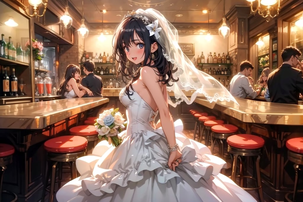 バーで二次会！