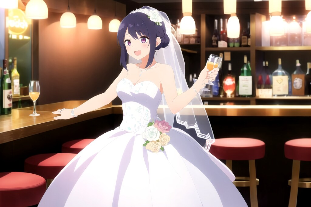 バーで二次会！