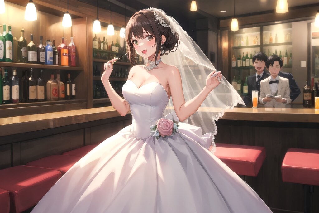 バーで二次会！