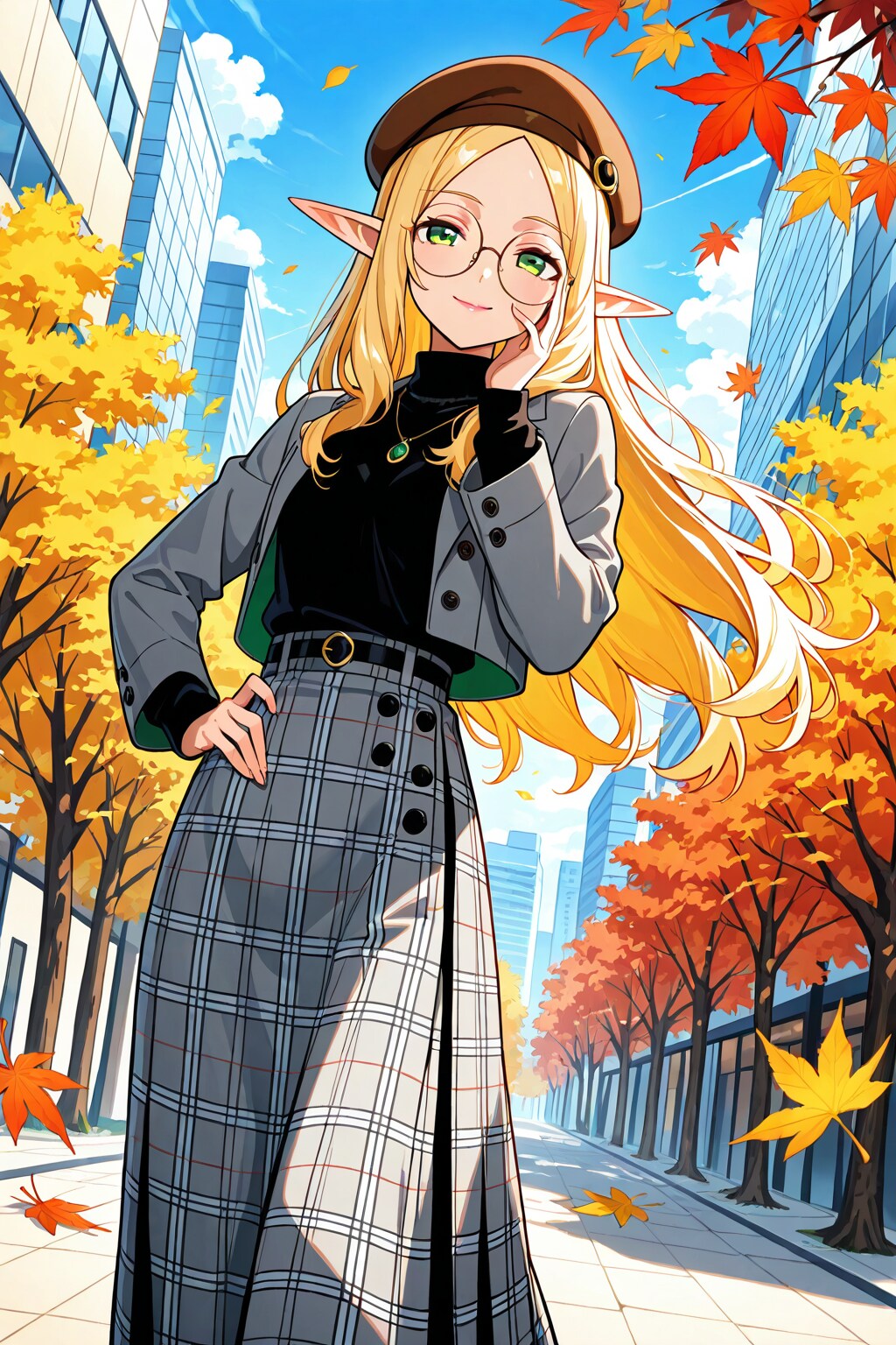 うちの子秋ファッション 2025　うちのエルフさん　その２