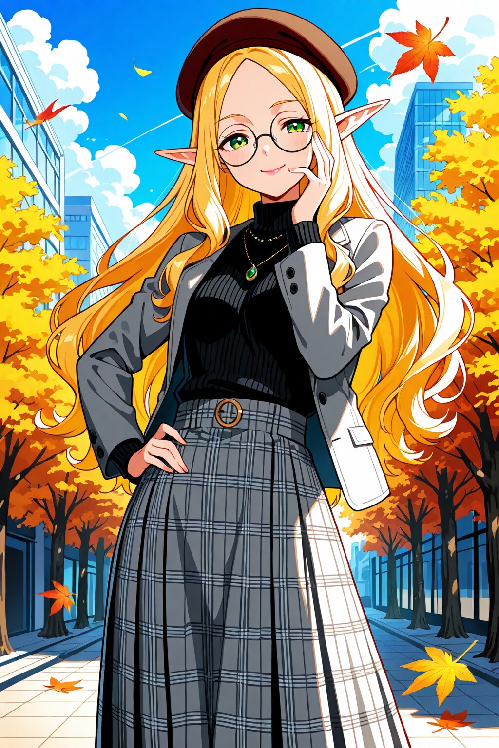 うちの子秋ファッション 2025　うちのエルフさん　その２