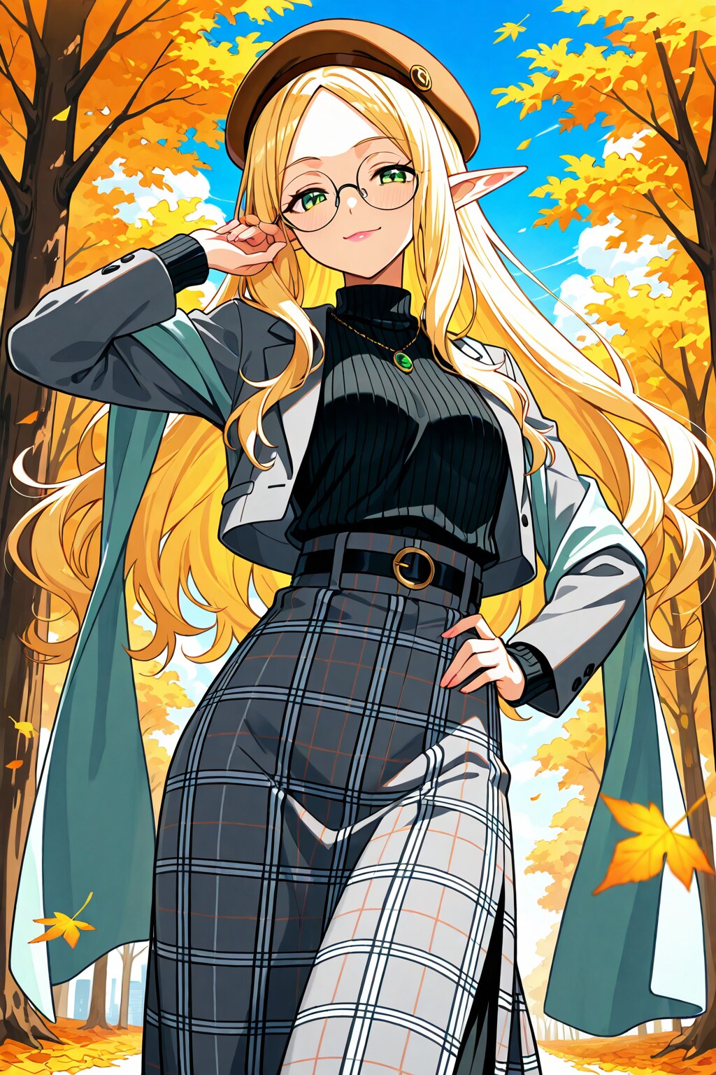 うちの子秋ファッション 2025　うちのエルフさん　その２