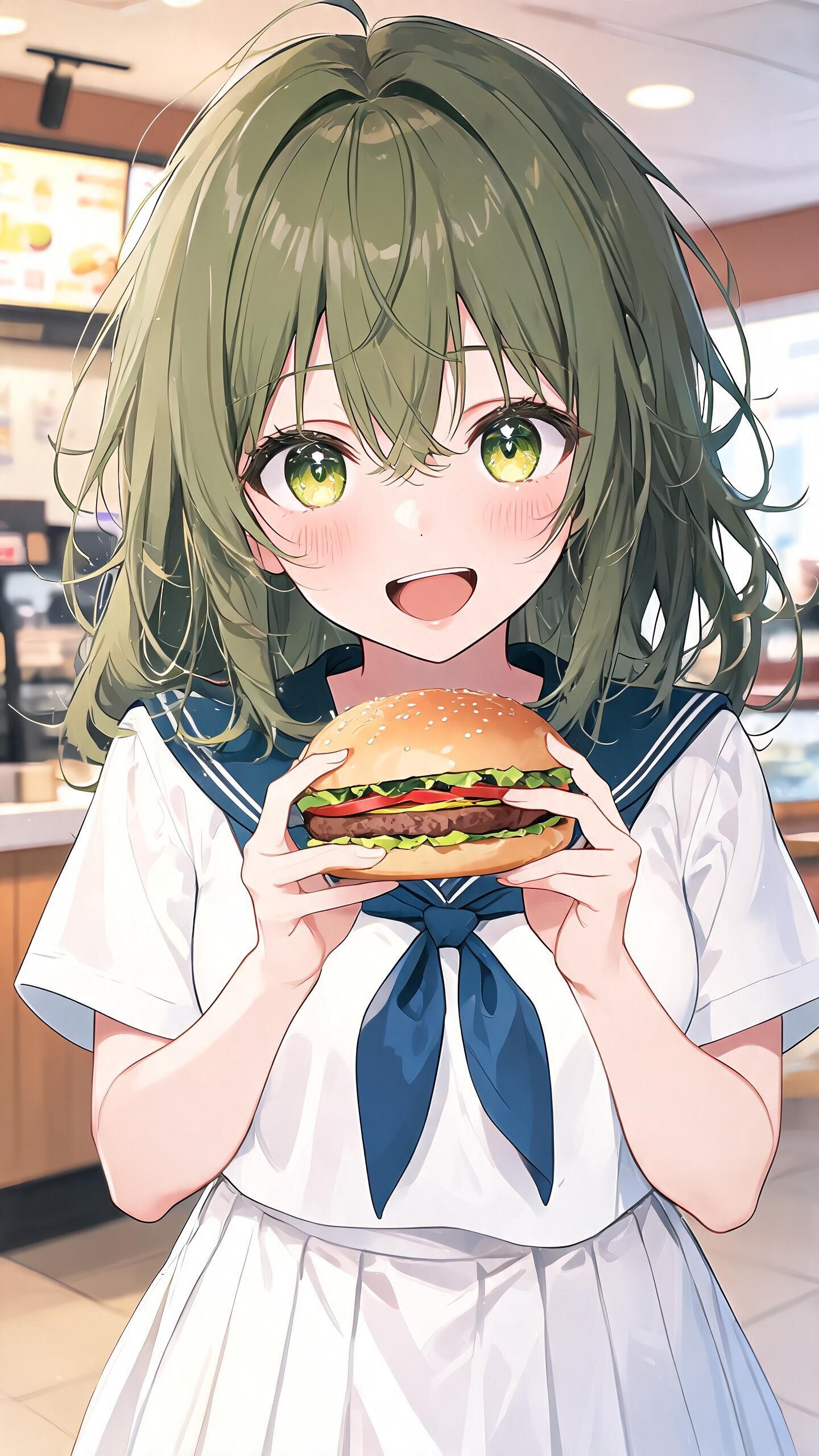 MESSちゃんとハンバーガーデート【〇スバデート!?】