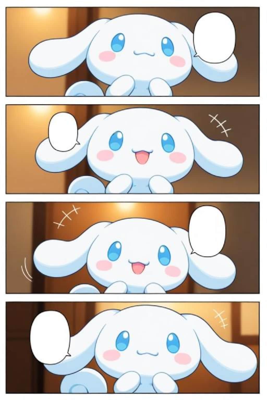 シナモロール漫画風2