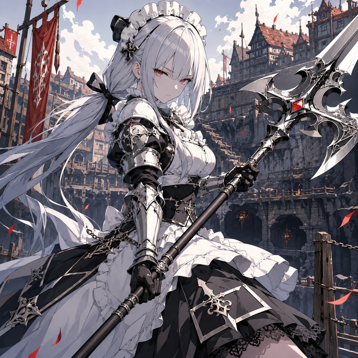 アーマーメイドwithハルバード | の人気AIイラスト・グラビア