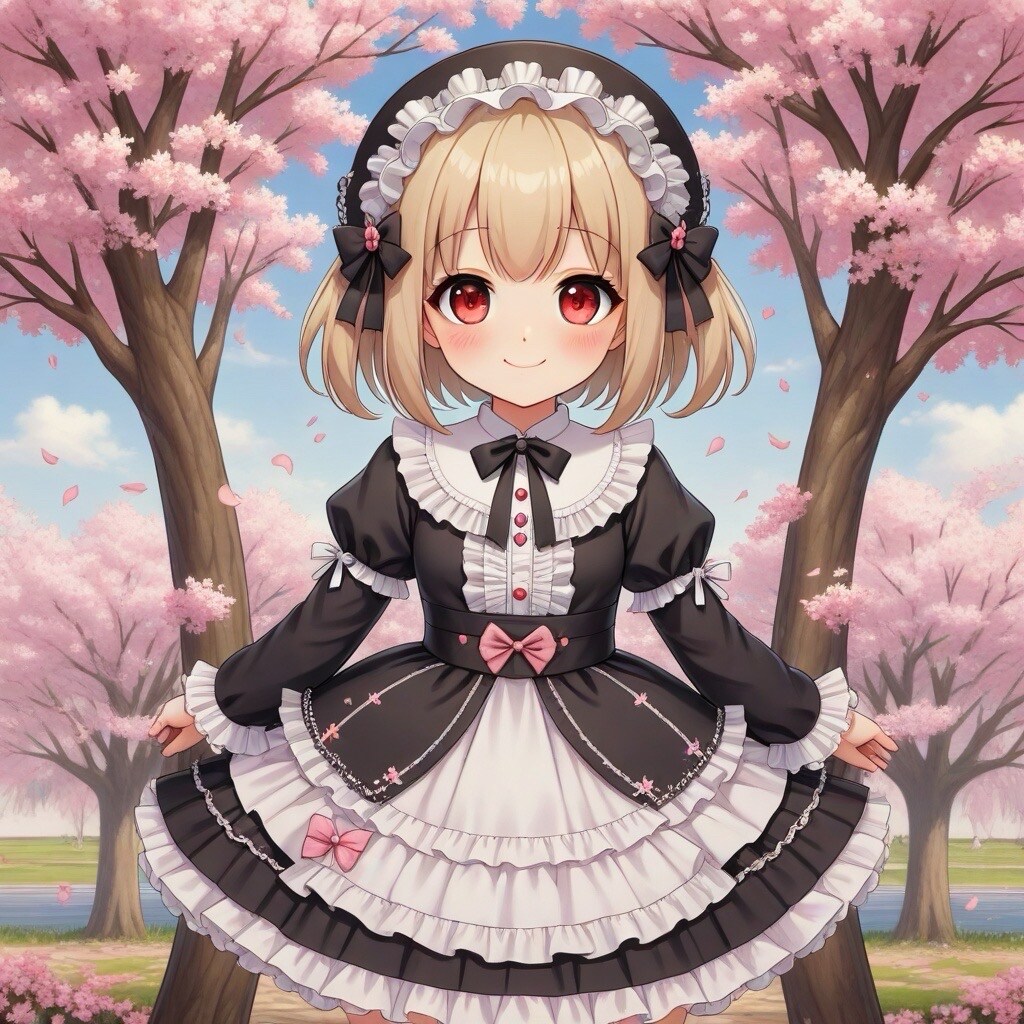 ロリータファッションの女の子