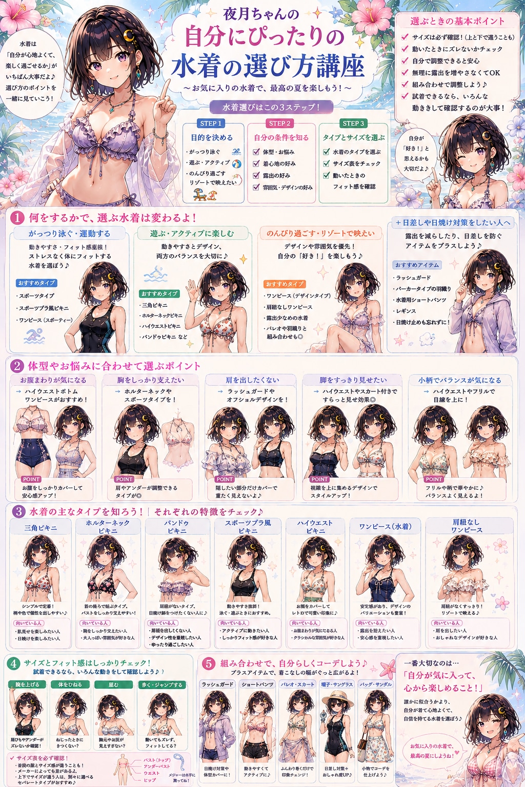 夜月ちゃんの水着講座