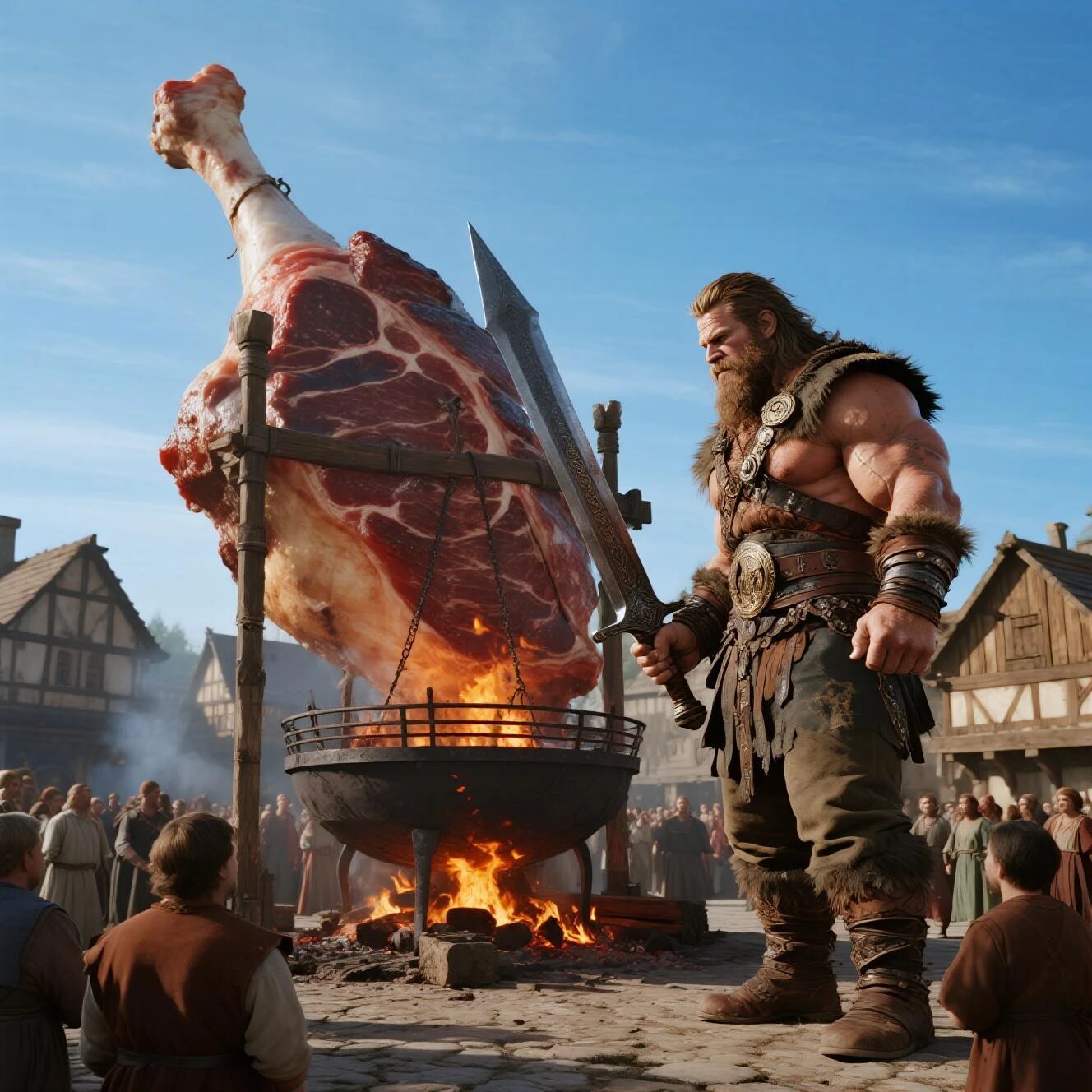 俺様が仕留めたドラゴンの肉を食わせてやるよ！