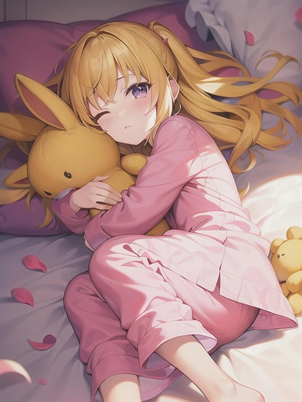 寝起き金髪ちゃん #2
