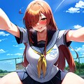 屋上放尿自撮りJK 6枚目