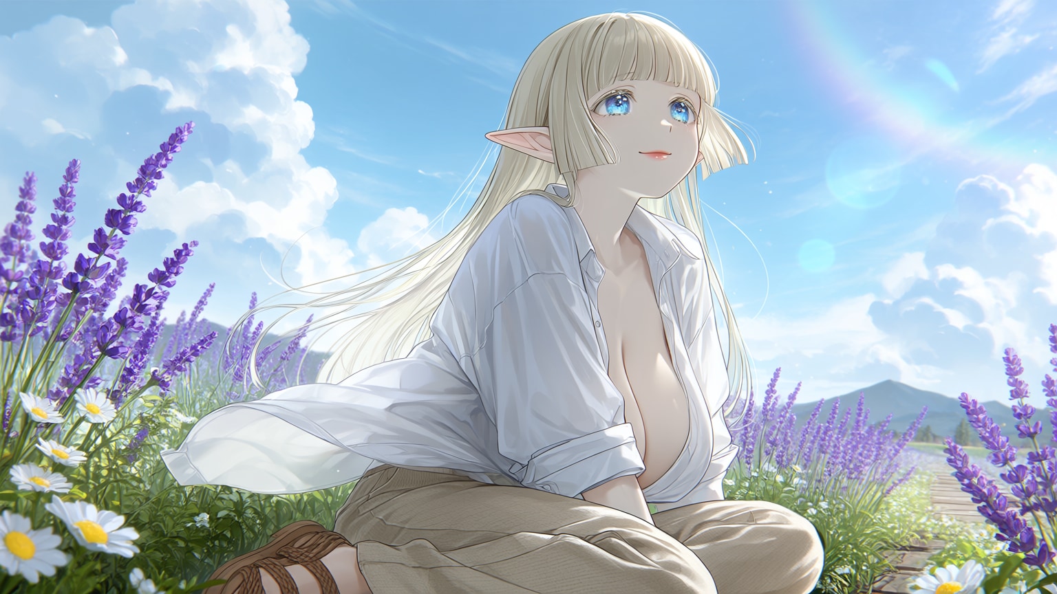 夏服エルフさん