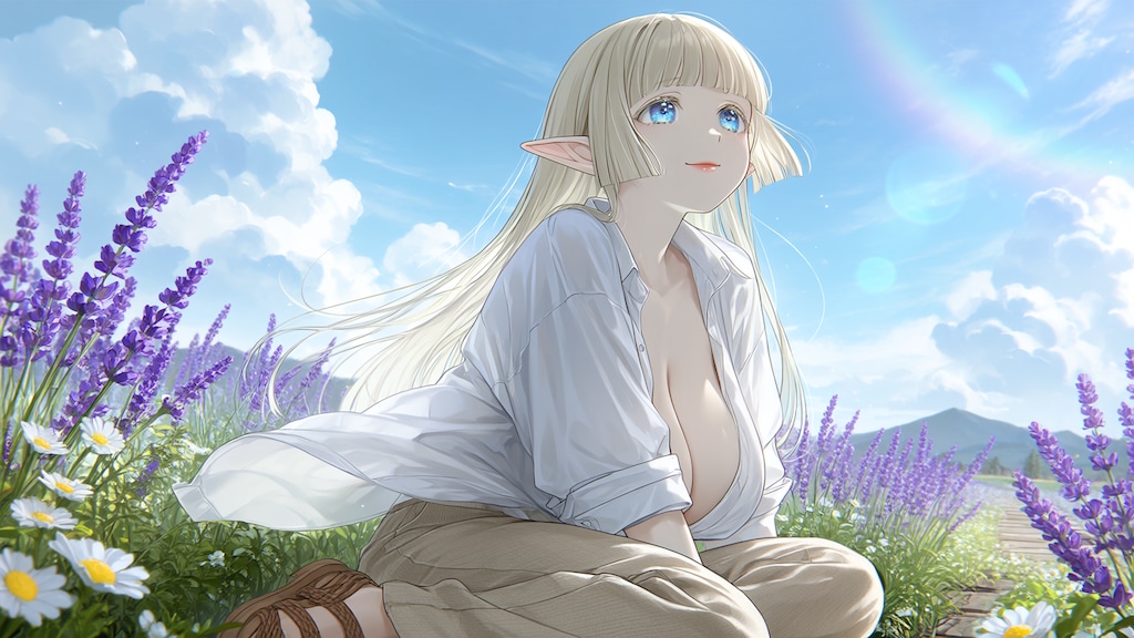 夏服エルフさん