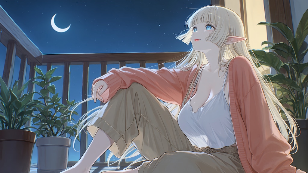 夏服エルフさん