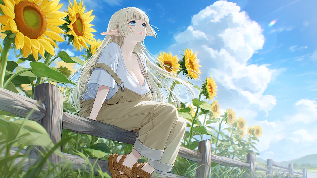 夏服エルフさん