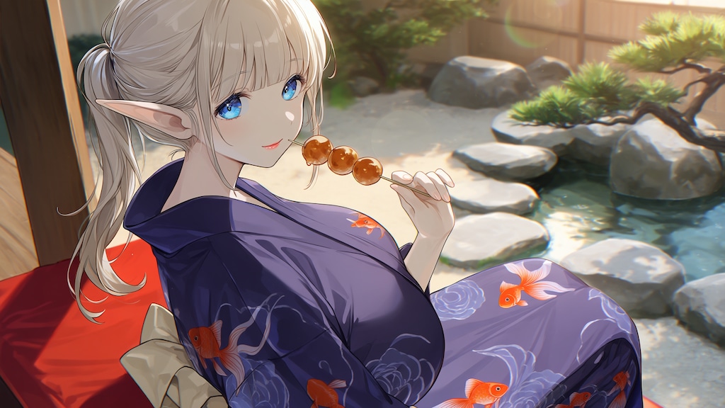 夏服エルフさん