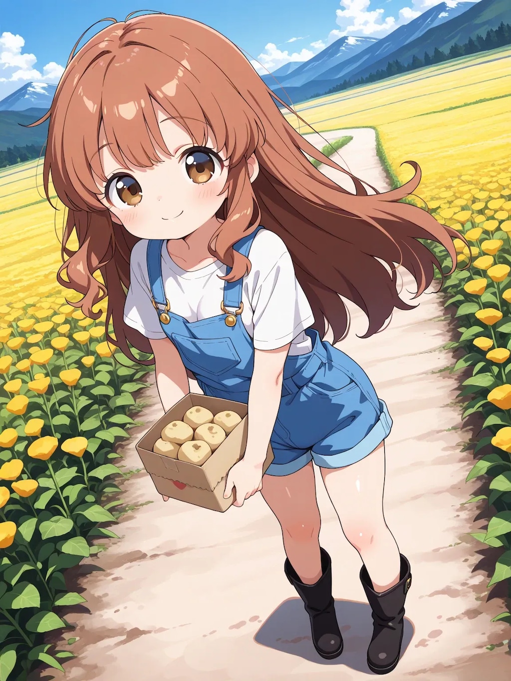 らぶりーがーるずの農業体験4