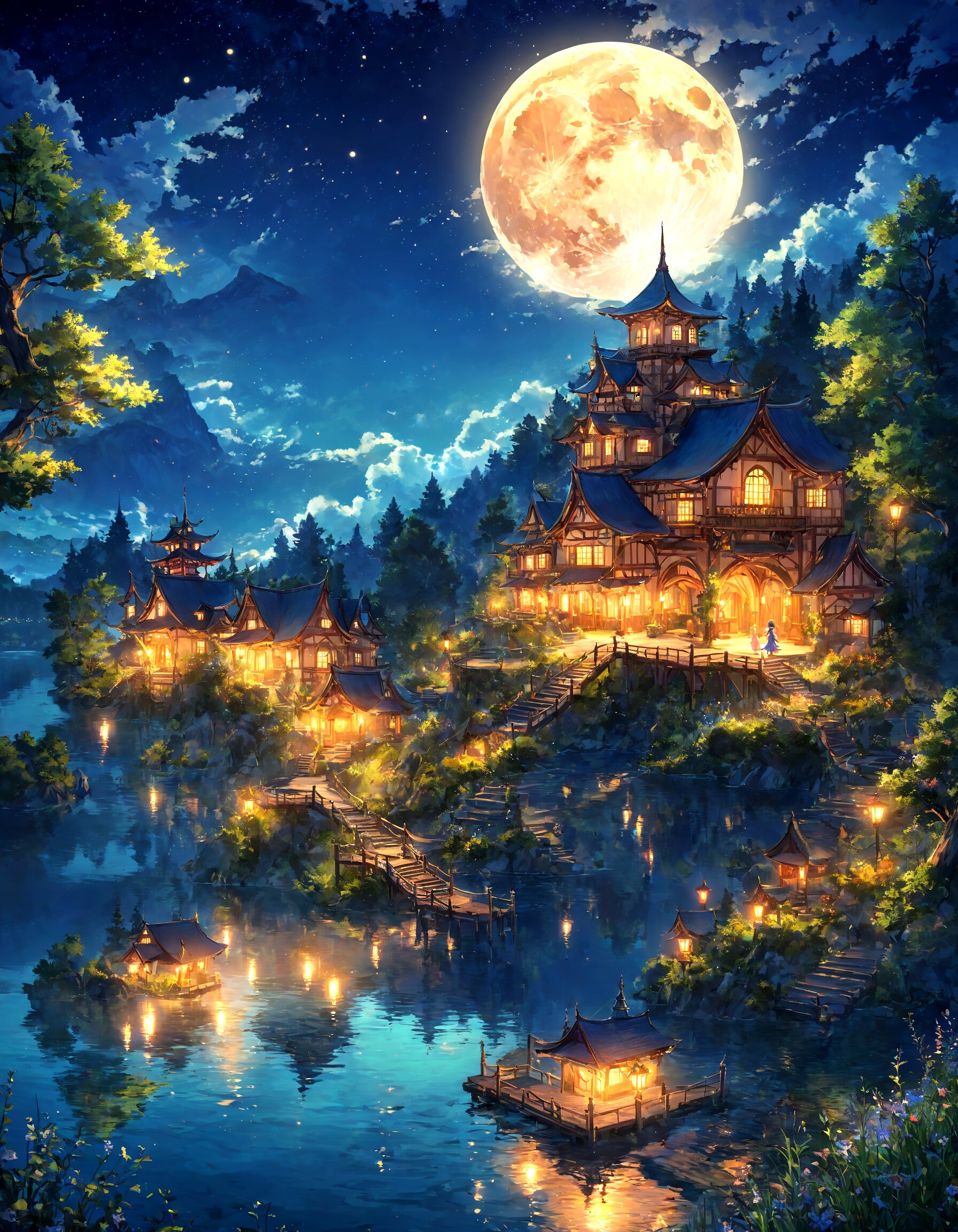 湖畔の館