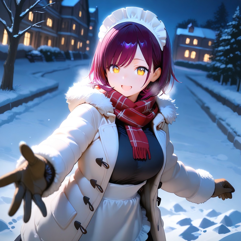 こんばんは（挨拶メイドの芽衣ちゃん）