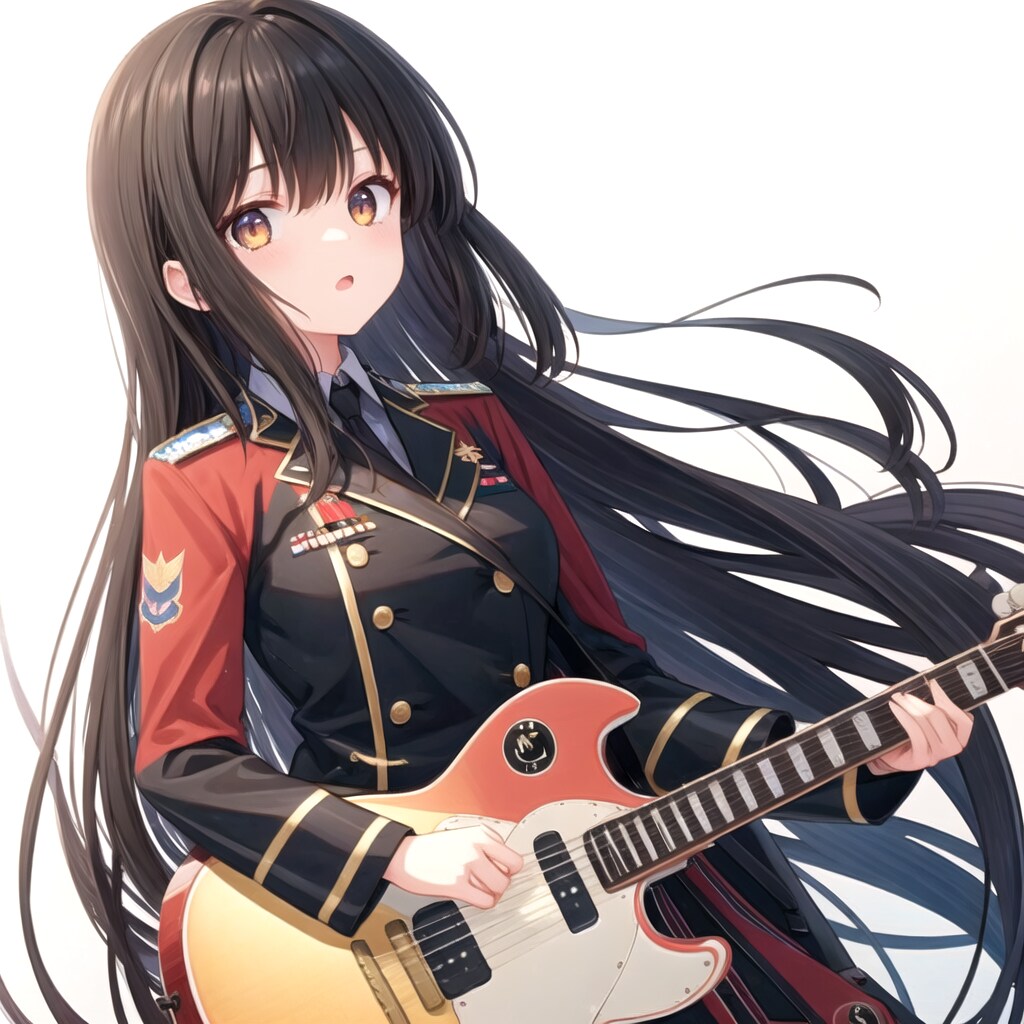 ギターを弾く少女