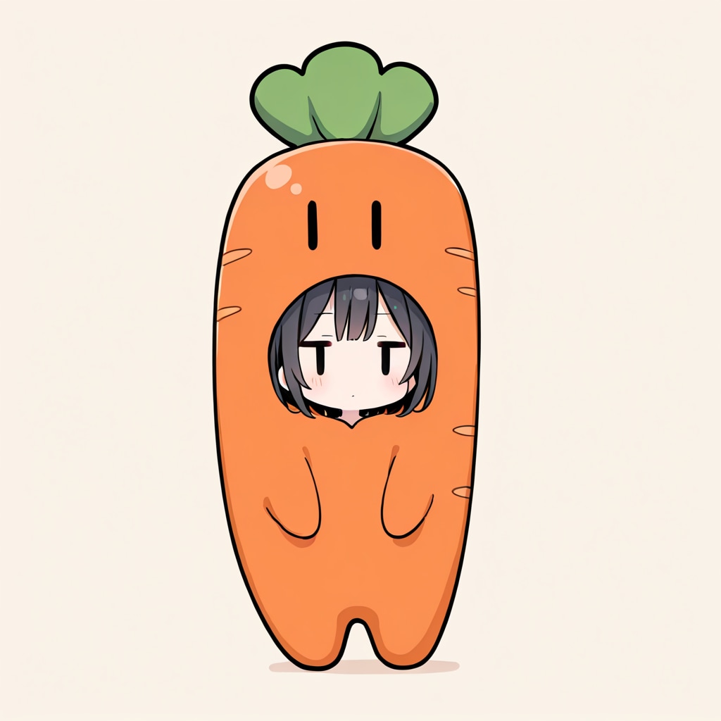 着ぐるみ着せ替え（ニンジン）