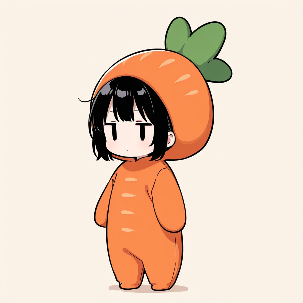 着ぐるみ着せ替え（ニンジン） | の人気AIイラスト・グラビア