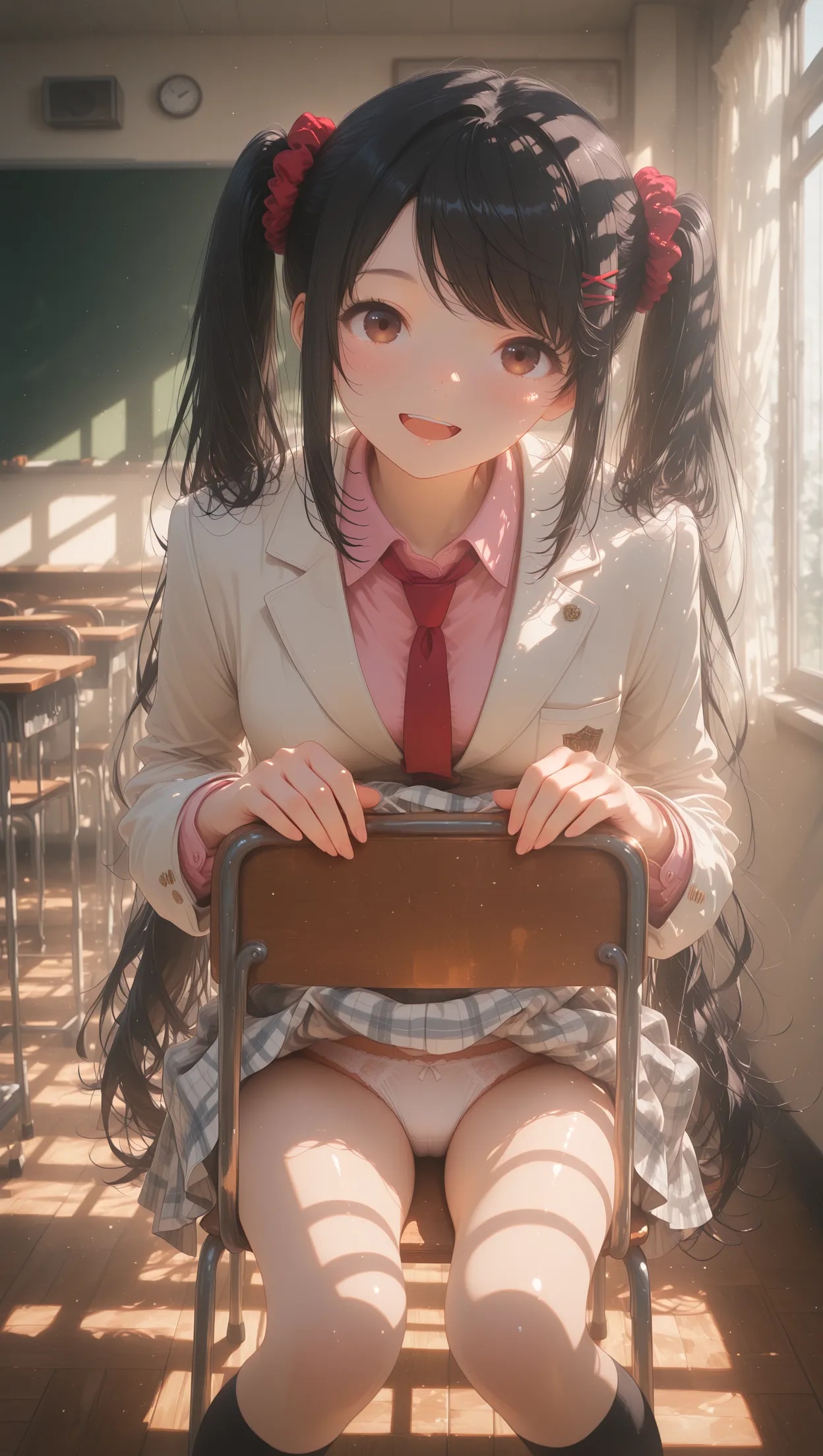 School Chairの正しい座り方