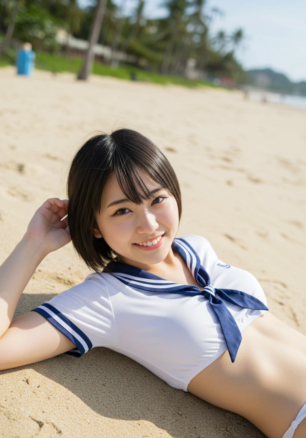 セーラービキニ＠ビーチ♪２