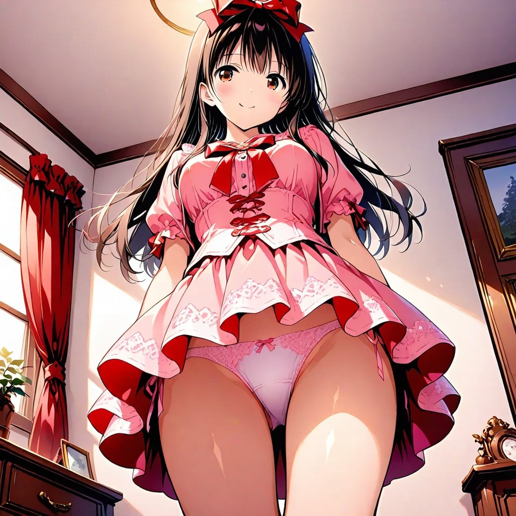 下からパンチラ