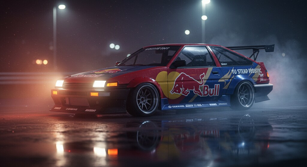 レッドブルAE86