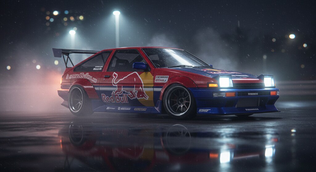 レッドブルAE86
