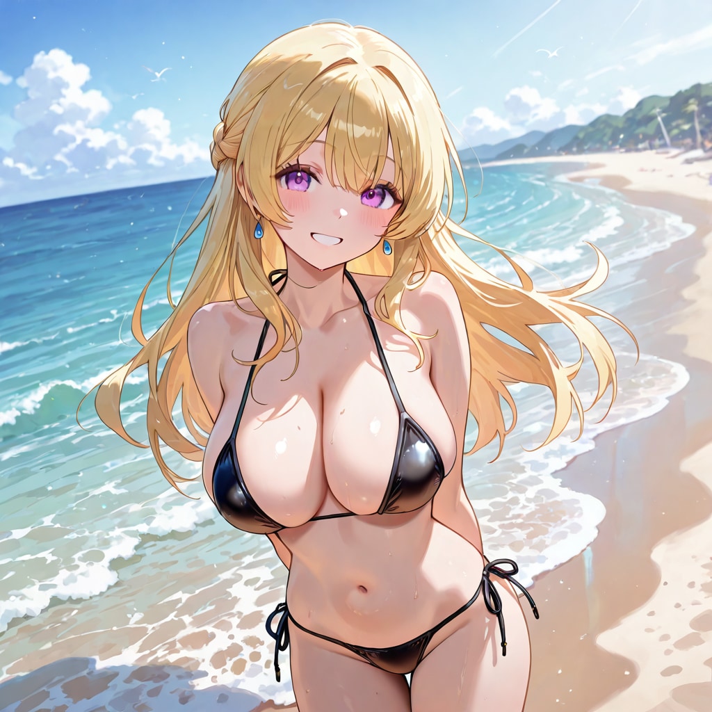 この水着。貴方にだけ見せてるよ。黒もいいでしょ。