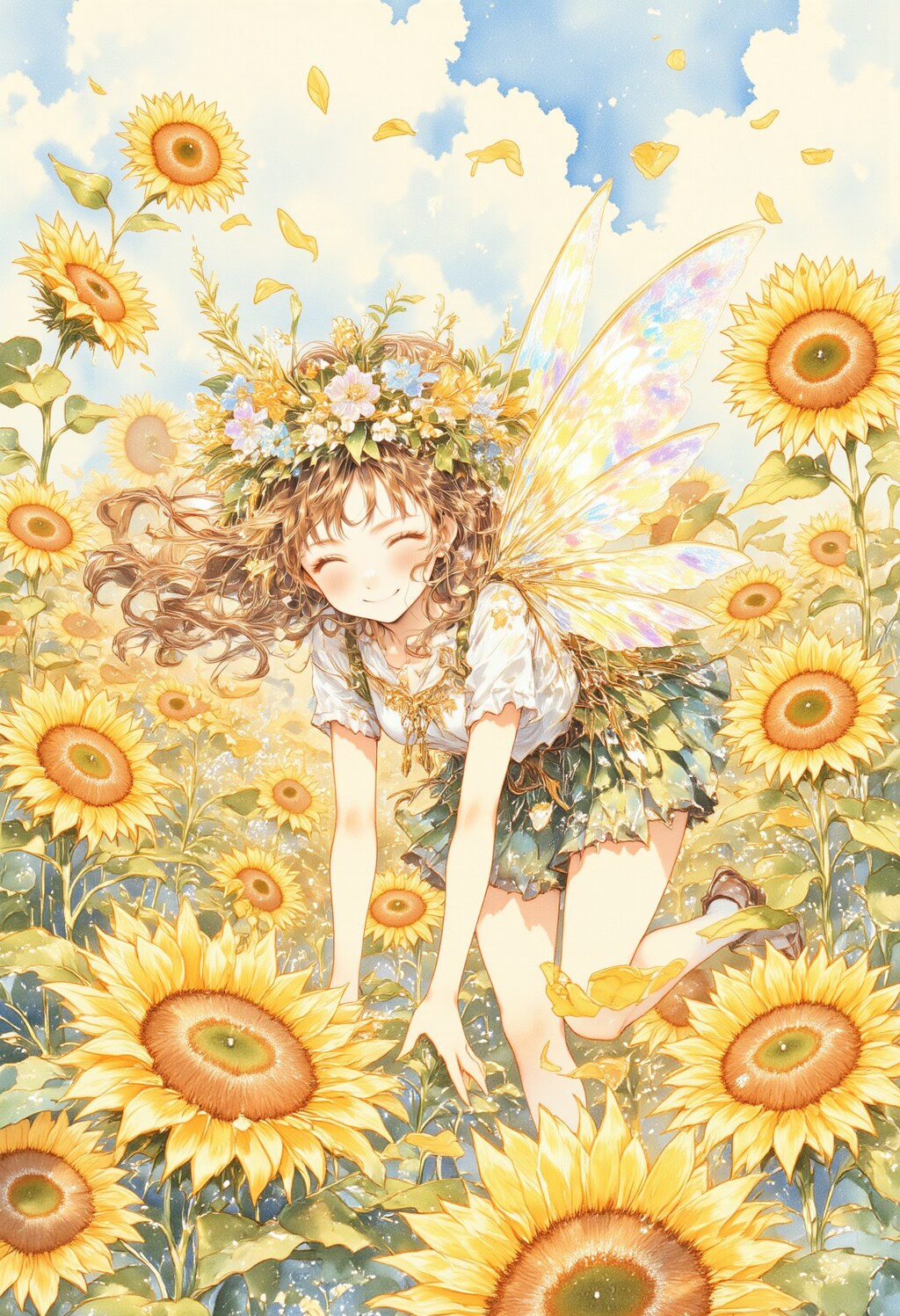 ひまわり畑の妖精 3