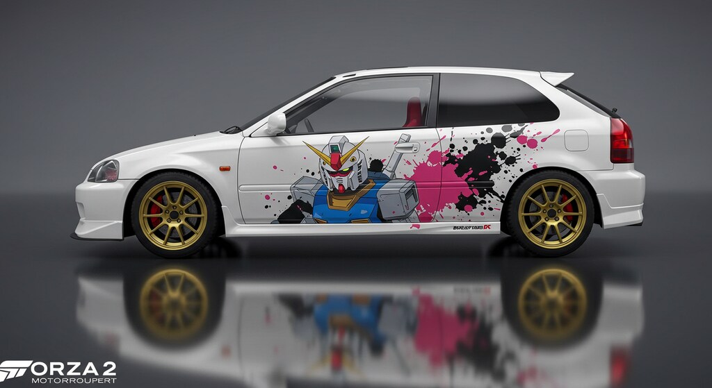 ガンダムシビック痛車