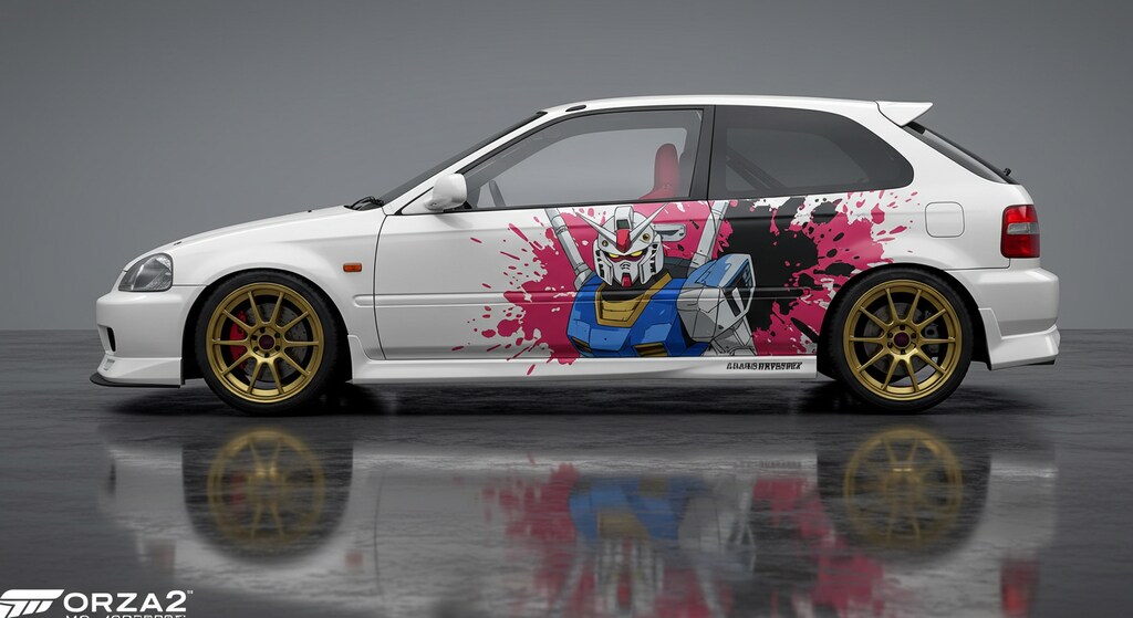 ガンダムシビック痛車