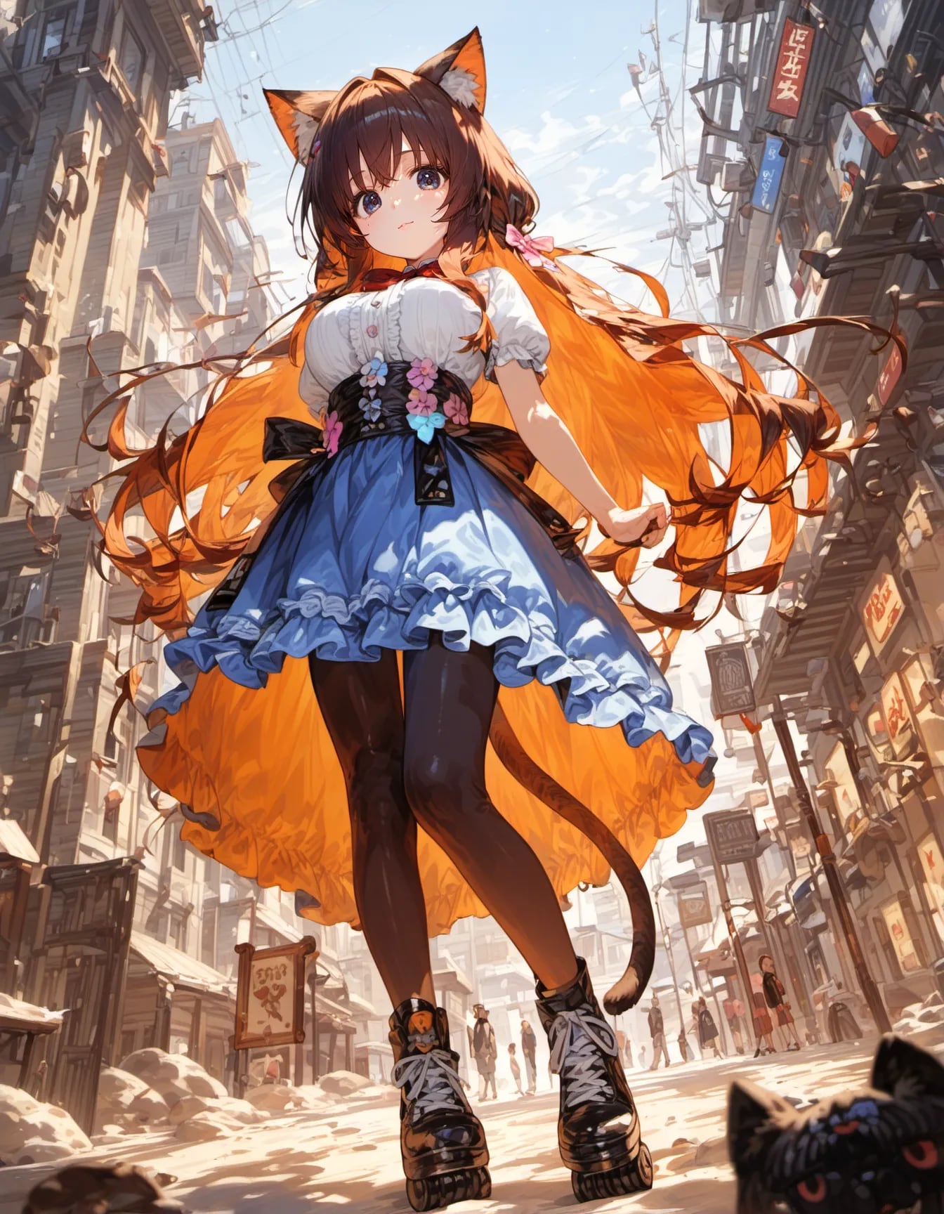 The Regal Fox of the Dusty Lane | の人気AIイラスト・グラビア