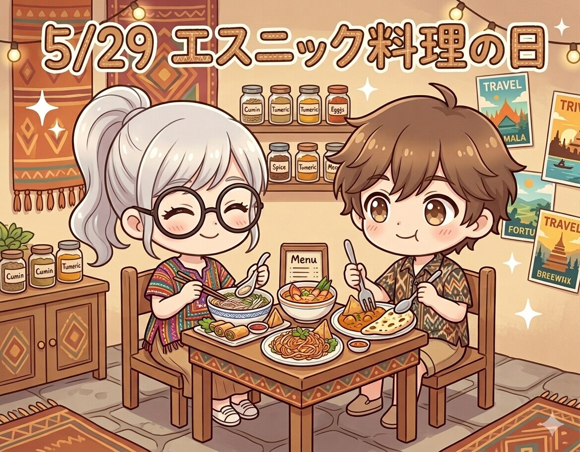今日は「エスニック料理の日」 | の人気AIイラスト・グラビア