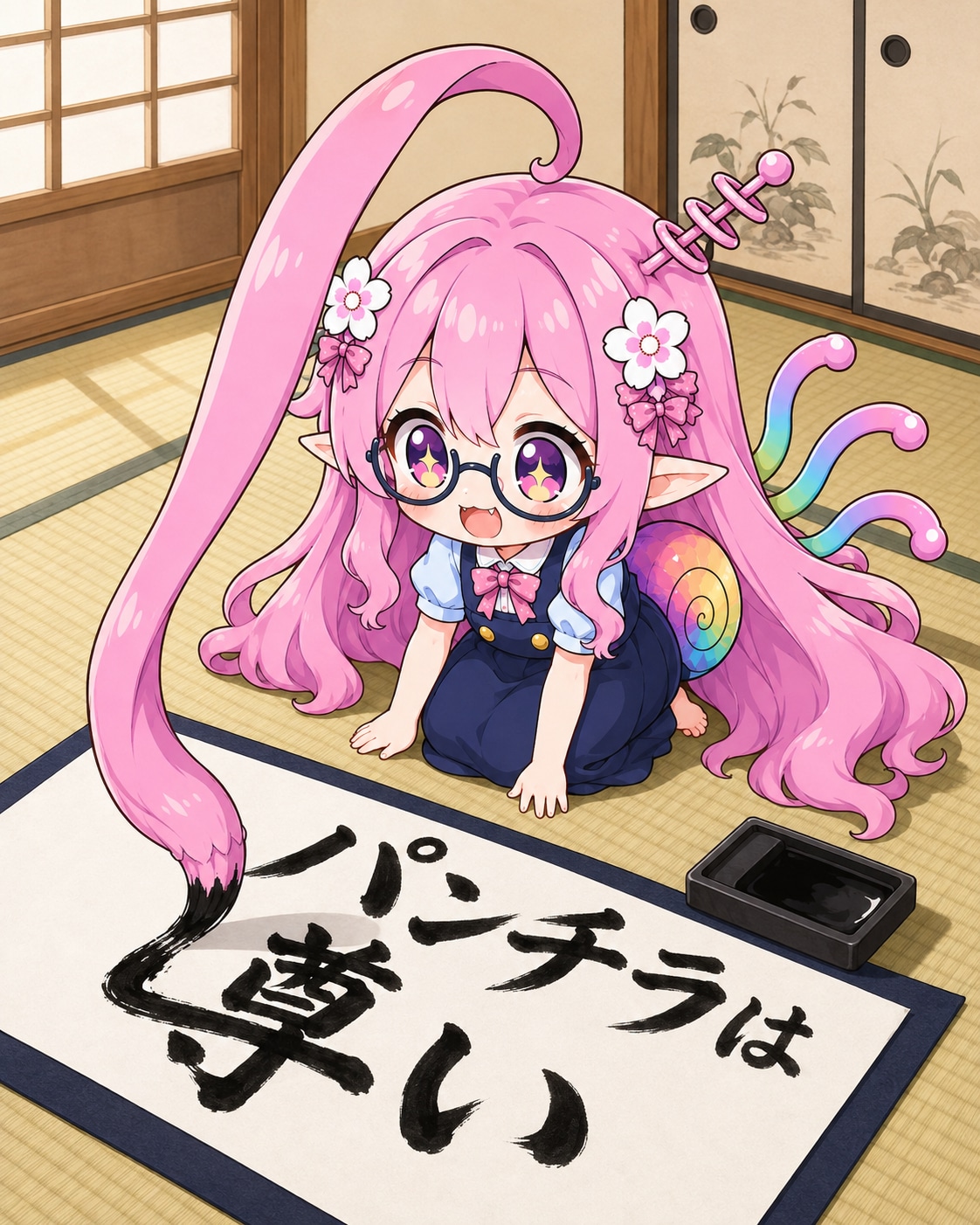 アホ毛書道 | の人気AIイラスト・グラビア