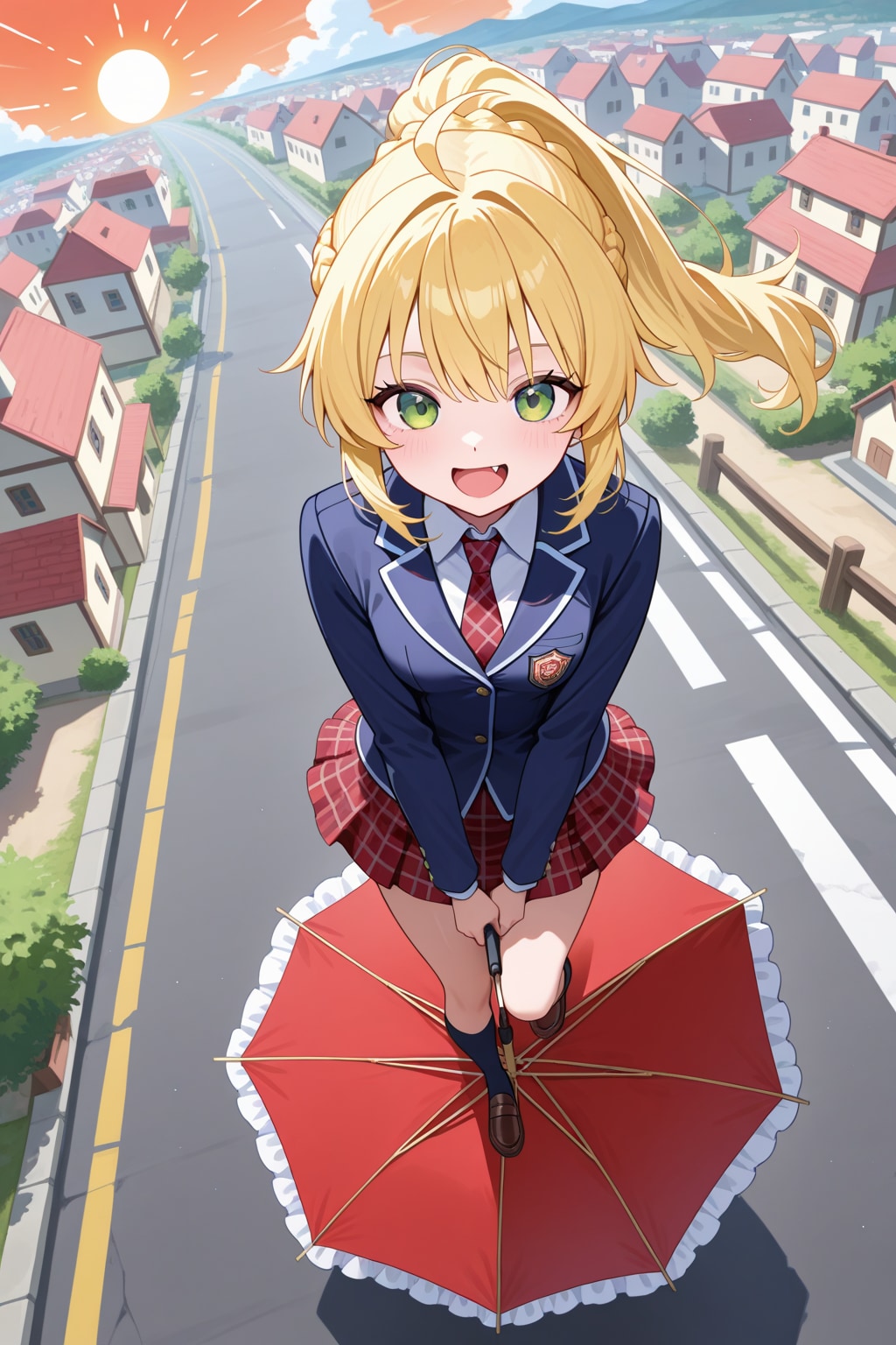 傘に乗って…⁉︎