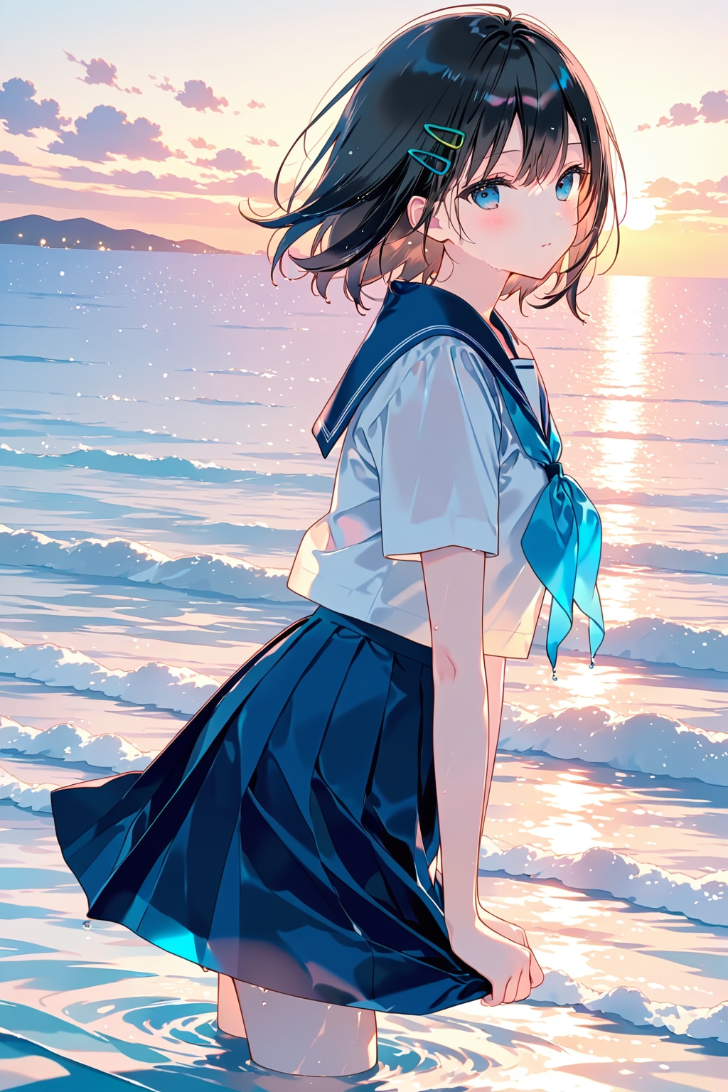 セーラー服と砂浜(LILAC)(60)