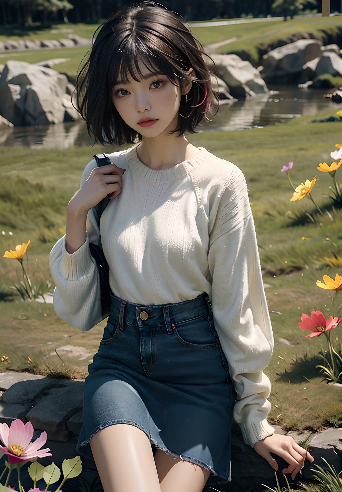 川沿い散策