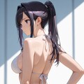 背中ポニテ尻らぶ　碧嶋水都 6枚目