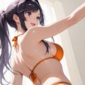 背中ポニテ尻らぶ　碧嶋水都 5枚目