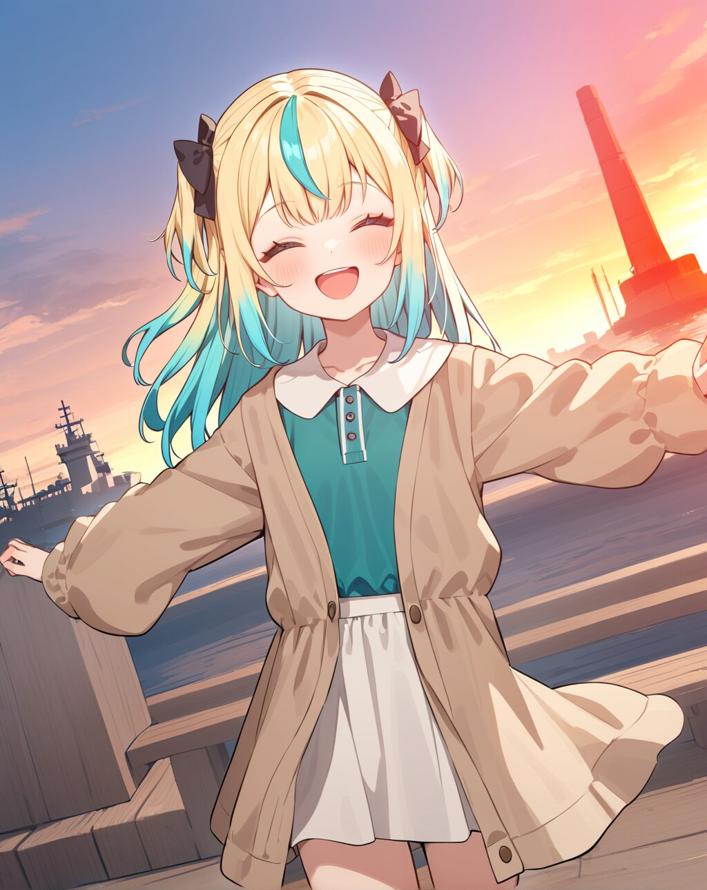 sunset port