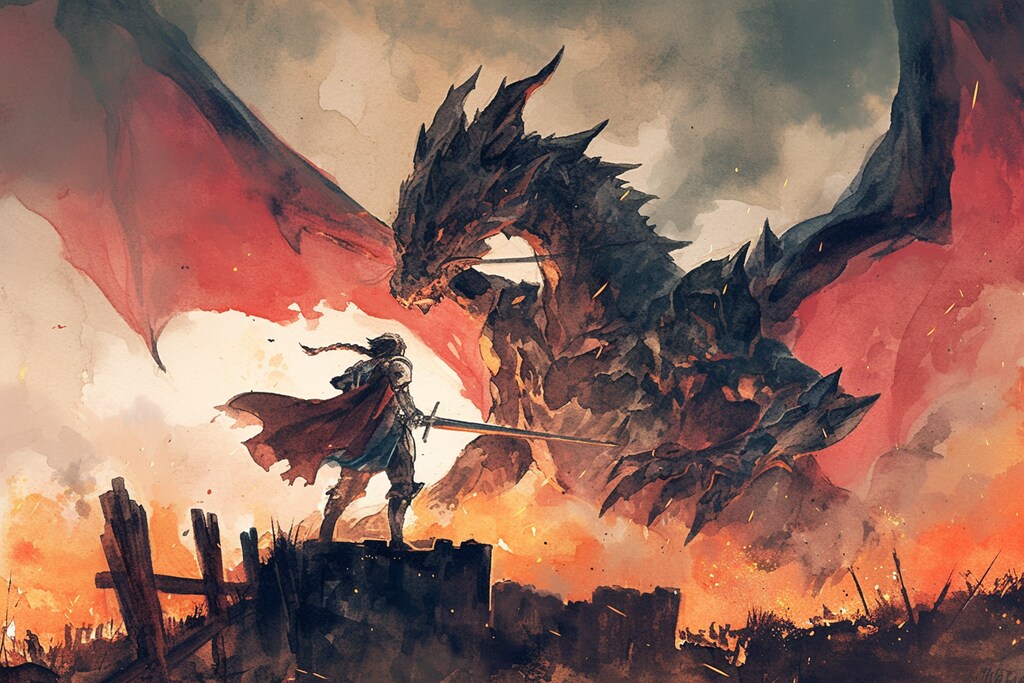 ドラゴンと少女（竜騎士）48