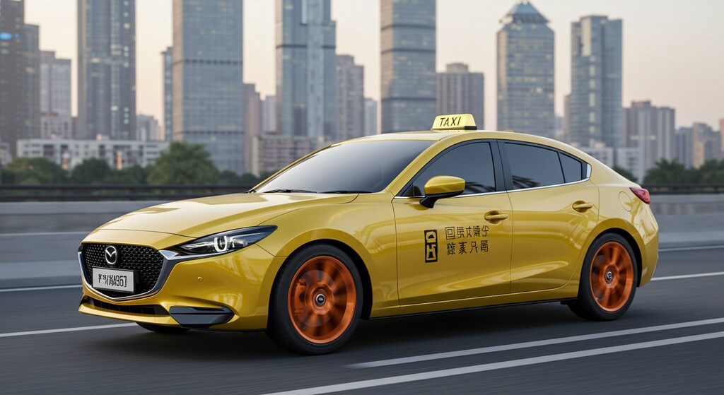 マツダアクセライエロータクシー
