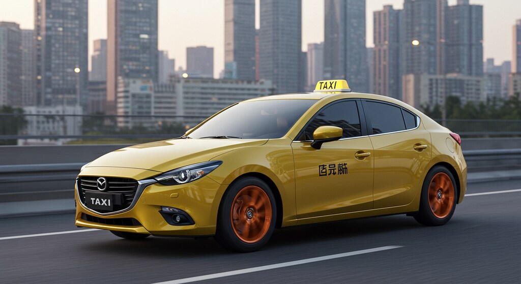 マツダアクセライエロータクシー