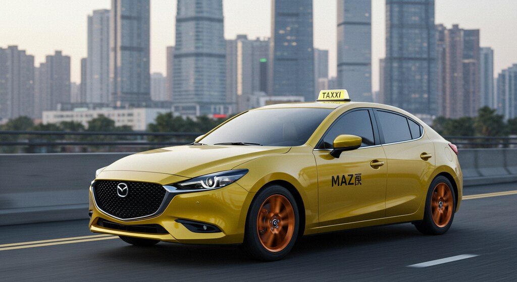 マツダアクセライエロータクシー