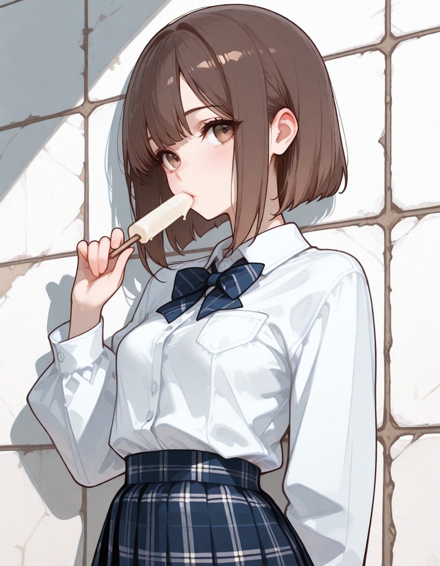 アイスキャンディーを食す子 | の人気AIイラスト・グラビア