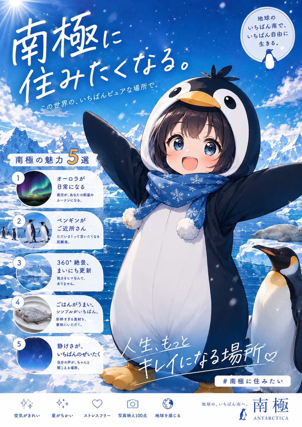 南極に住みたくなる？