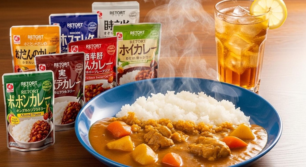 摩訶不思議食堂のレトルトカレー食べ放題